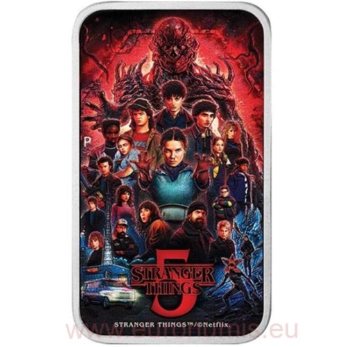 Dollar 2026 Tuvalu BU farbená 1 Oz Ag, Stranger Things - Season 5