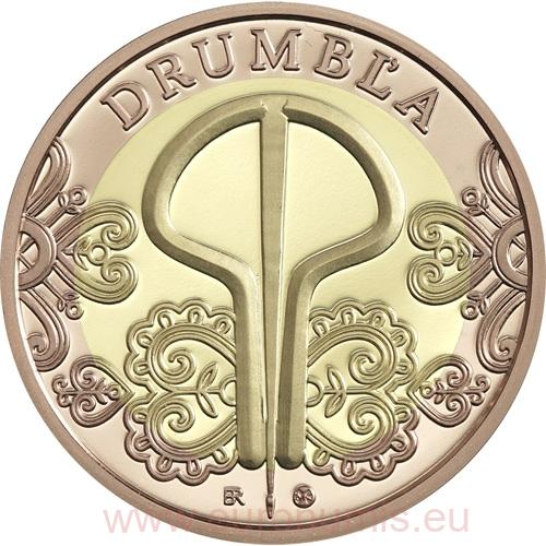 100 Dollars 2021 Niue PROOF, hudobné nástroje - Drumbľa
