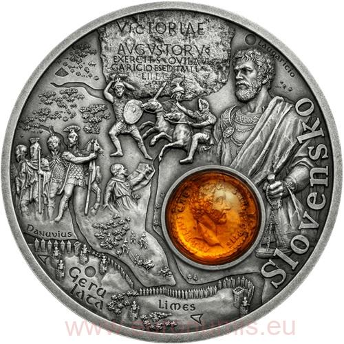 Dollar 2026 Niue BU Antiqued 17,5 g Ag, Amber Route - Slovakia (Slovensko)