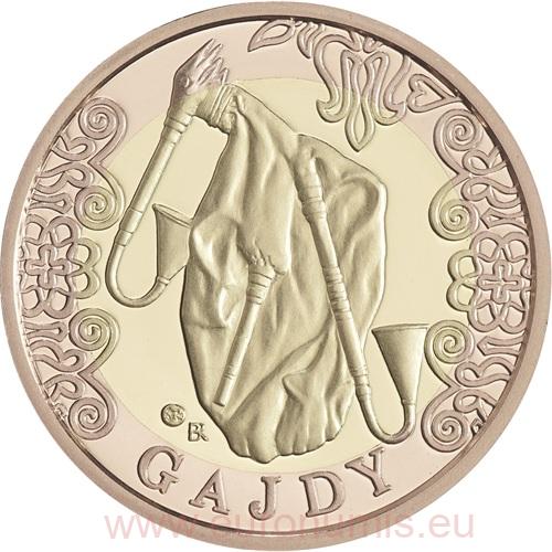 100 Dollars 2021 Niue PROOF, hudobné nástroje - Gajdy