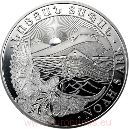 10000 Dram 2012 Arménsko BU, 1 Kg Ag Arche Noah