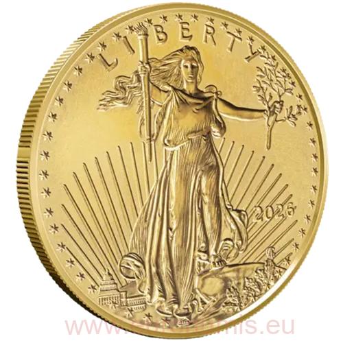 50 Dollars 2026 USA BU 1 Oz Au, American Eagle