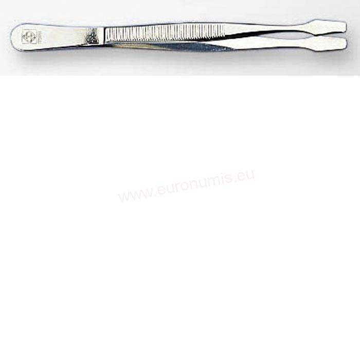 Pinzeta na známky 52 de-luxe, 15 cm.rovná, lopatková, s obalom (PI52)