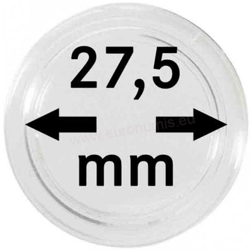 Kapsle na mince, Lindner 27,5 mm 10 ks/bal. 
