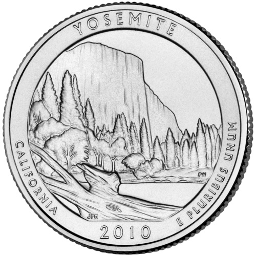 Quarter Dollar 2010 D USA UNC, Yosemite