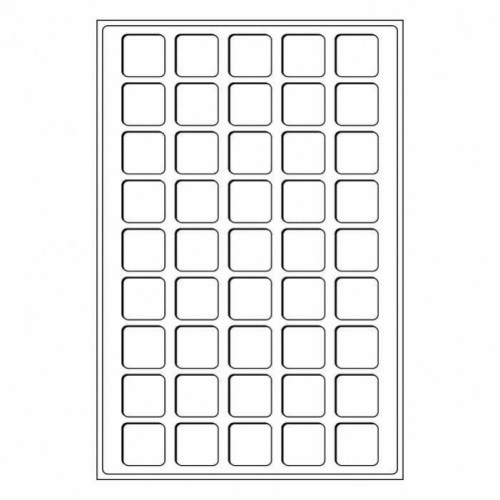 PLATO L  45 x 31 mm , tmavo červený (TABCHAMPWR)