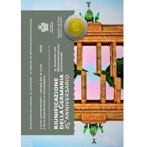 2 euro 2015 San Maríno BU karta , Zjednotenie Nemecka