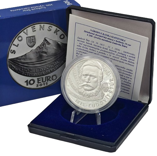 10 euro 2015 Slovensko PROOF, Ľudovít Štúr 