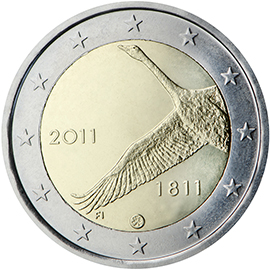 2 euro 2011 Fínsko cc.UNC, 200 rokov Fínskej Národnej Banky 