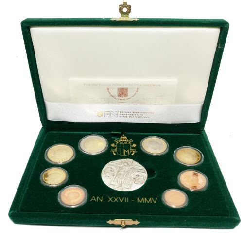 SADA 2005 Vatikan PROOF Ján Pavol II. + Ag medaila (3,88 €)