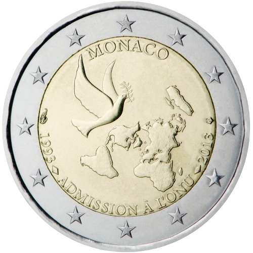 2 euro 2013 Monako cc.UNC Organizácia Spojených národov