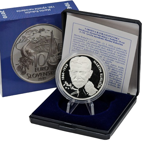 10 euro 2010 Slovensko PROOF, Martin Kukučín