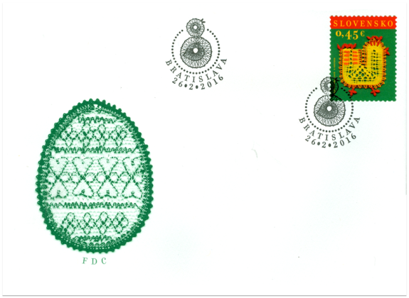 FDC 2016, Veľká noc 2016: Paličkovaná čipka