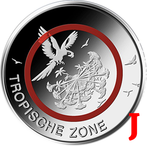 5 euro 2017 J Nemecko UNC tropické pásmo