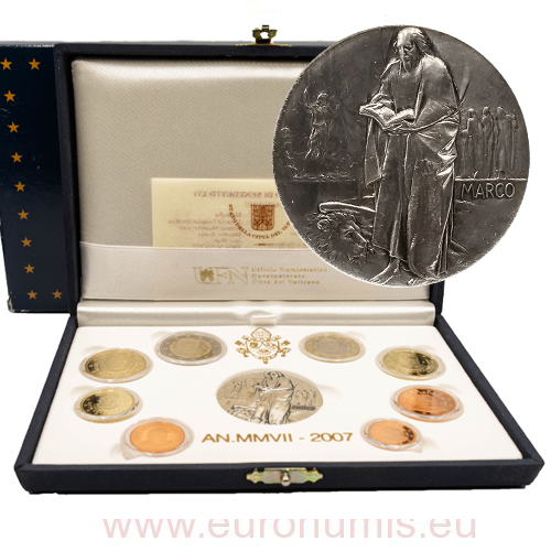SADA 2007 Vatikán PROOF Benedikt XVI. + Ag medaila (3,88 €)