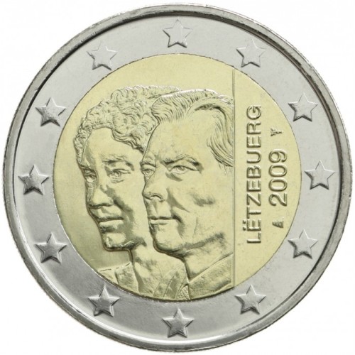 2 euro 2009 Luxembursko cc.UNC, Henri a Charlotte