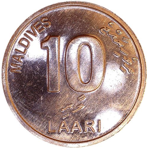 10 Laari 2012 Maldivy ob.UNC