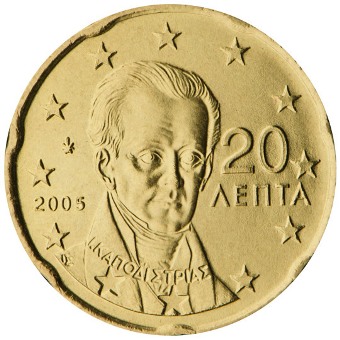 20 cent 2011 Grécko ob. UNC