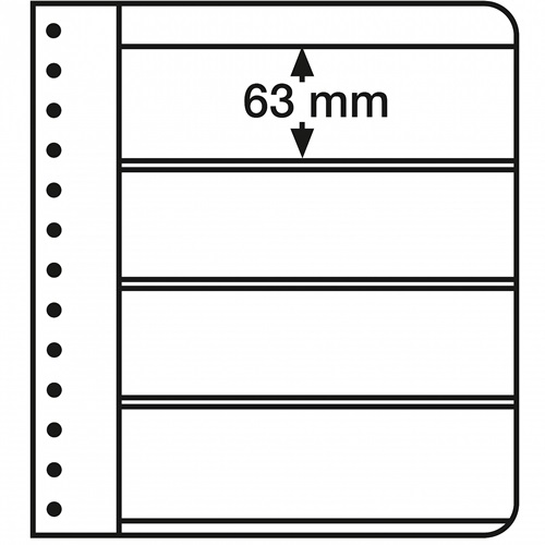 List G, 1ks/bal, 4 riadkový, biely (G4W)