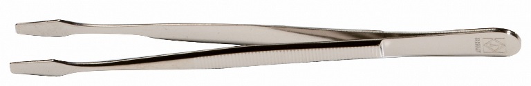 Pinzeta na známky 32 de-luxe, 12 cm, rovná, lopatková, s obalom (PI32)