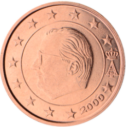 1 cent 2001 Belgicko ob.UNC