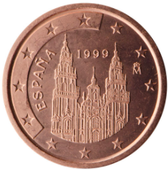 5 cent 2004 Španielsko ob.UNC
