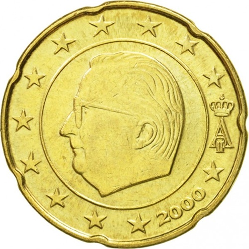20 cent 2000 Belgicko ob.UNC