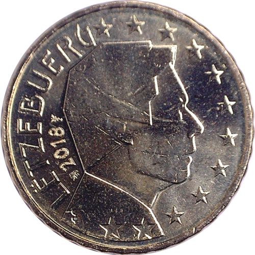 50 cent 2018 Luxembursko ob.UNC