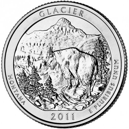 Quarter Dollar 2011 P USA UNC Glacier