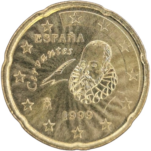 20 cent 1999 Španielsko ob.UNC