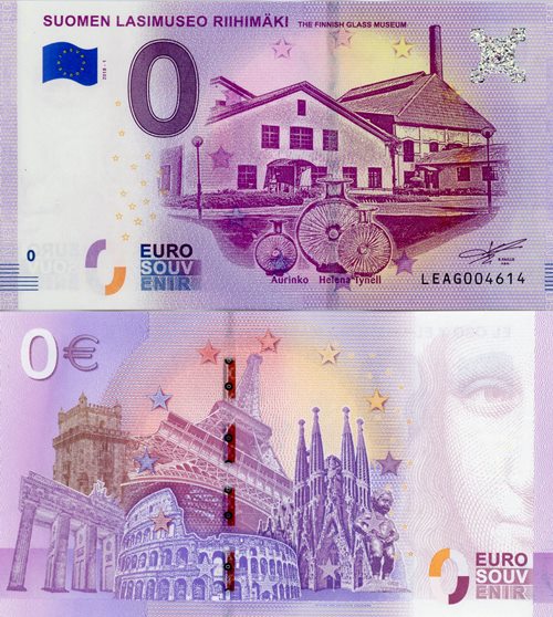 0 euro suvenír 2018/1 Fínsko UNC Suomen Lasimuseo Riihimäki