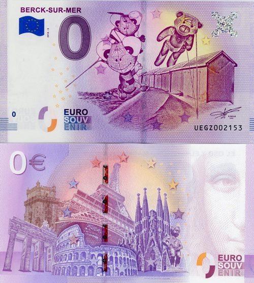 0 euro suvenír 2018/3 Francúzsko UNC Berck-Sur-Mer
