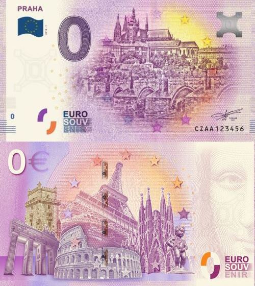 0 euro suvenír 2018/1 Česko UNC Praha