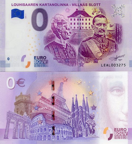 0 euro suvenír 2018/1 Fínsko UNC Louhisaaren Kartanolinna - Villnäs SlottT