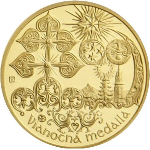 Medaila MS pozlátená, VIANOČNA MEDAILA 2018 (670452)