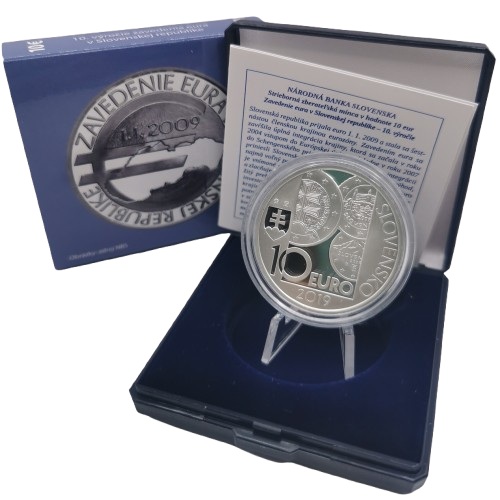10 euro 2019 Slovensko PROOF, výročie zavedenia eura