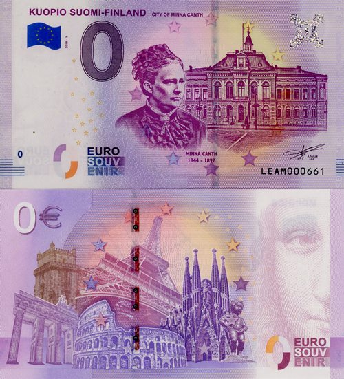 0 euro suvenír 2018/1 Fínsko UNC Kuopio Suomi-Finland