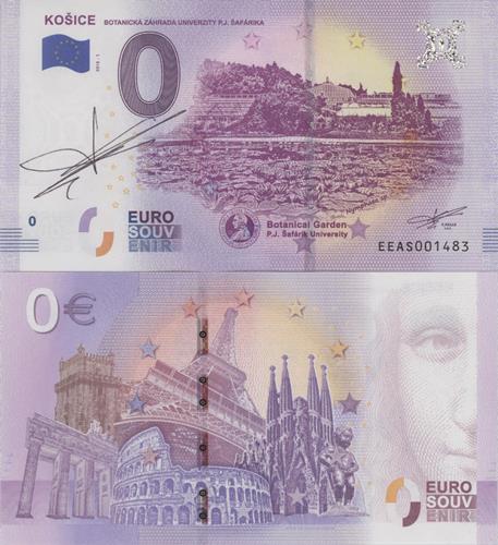 0 euro suvenír 2018/1 Slovensko UNC Botanická záhrada (podpis RF)