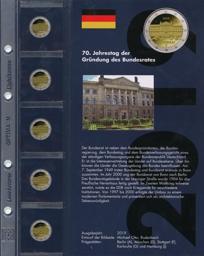 Doplňujúce listy 2019 pre album CLOP2EUROD2 “Bundesrat” (CLOP2EURODN19) IN