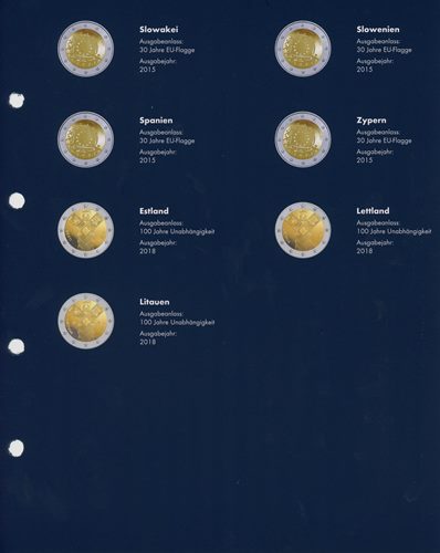 Doplňujúce listy OPTIMA, 2018 " 2 euro mince spoločné " (CLOP2EUROJIN18)