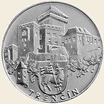 Žetón niklovaný, TRENČÍN (670205y)