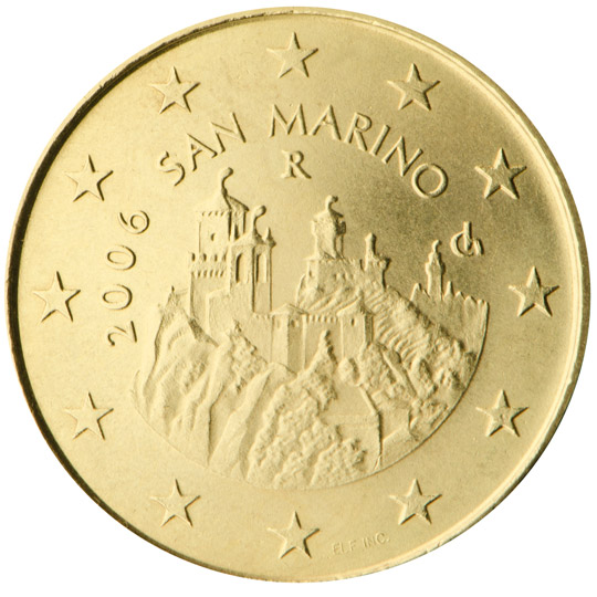 50 cent 2006 San Marino ob.UNC