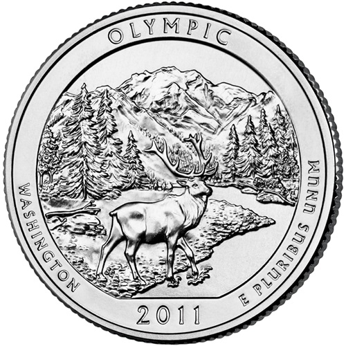Quarter Dollar 2011 D USA UNC Olympic National Park