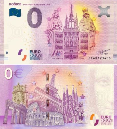 0 euro suvenír 2019/2 Slovensko UNC Dóm Svätej Alžbety