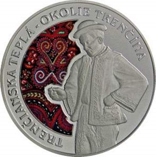 Postriebrená medaila "Ľudová kultúra - Trenčianska Teplá - okolie Trenčína"