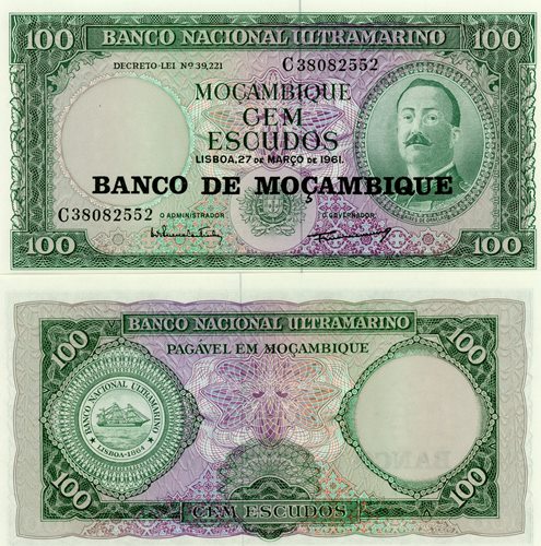 100 Escudos 1976 (1961) Mozambik UNC séria C