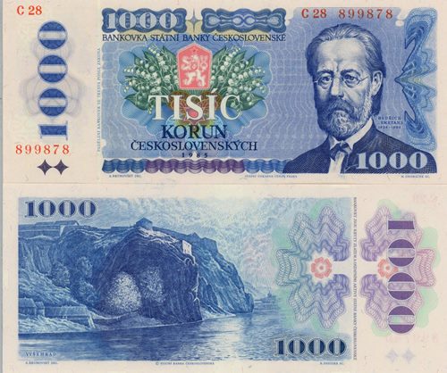 1000 Korún 1985 Československo UNC séria C28