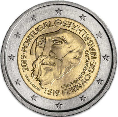 2 euro 2019 Portugalsko cc.UNC Magallanes a Elcano