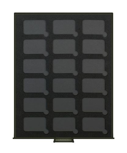 Mincový box, pre 18 mincí v kapsli 27x47mm, dymový (S2933-3)