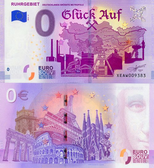 0 euro suvenír 2019/3 Nemecko UNC Ruhrgebiet